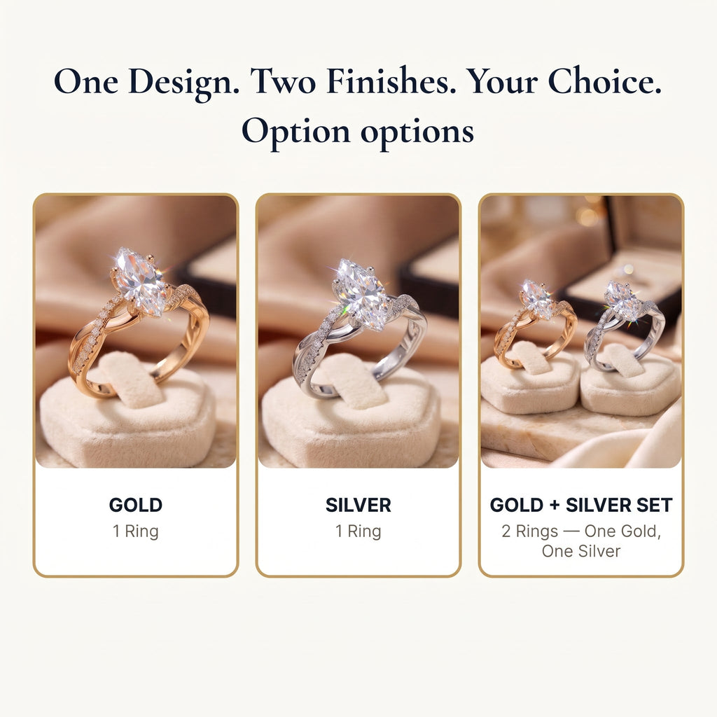 The Eternal Marquise™ Twist Diamond Ring – Elegant Lab-Grown Diamond Ring With Timeless Sparkle Last Day Sale-90% OFF🔥