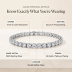 🔥 LAST DAY — 90% OFF 🔥 Dazzling 4mm Moissanite Tennis Bracelet – Diamond-Like Fire, 14K Gold Finish & Secure Double-Lock Clasp