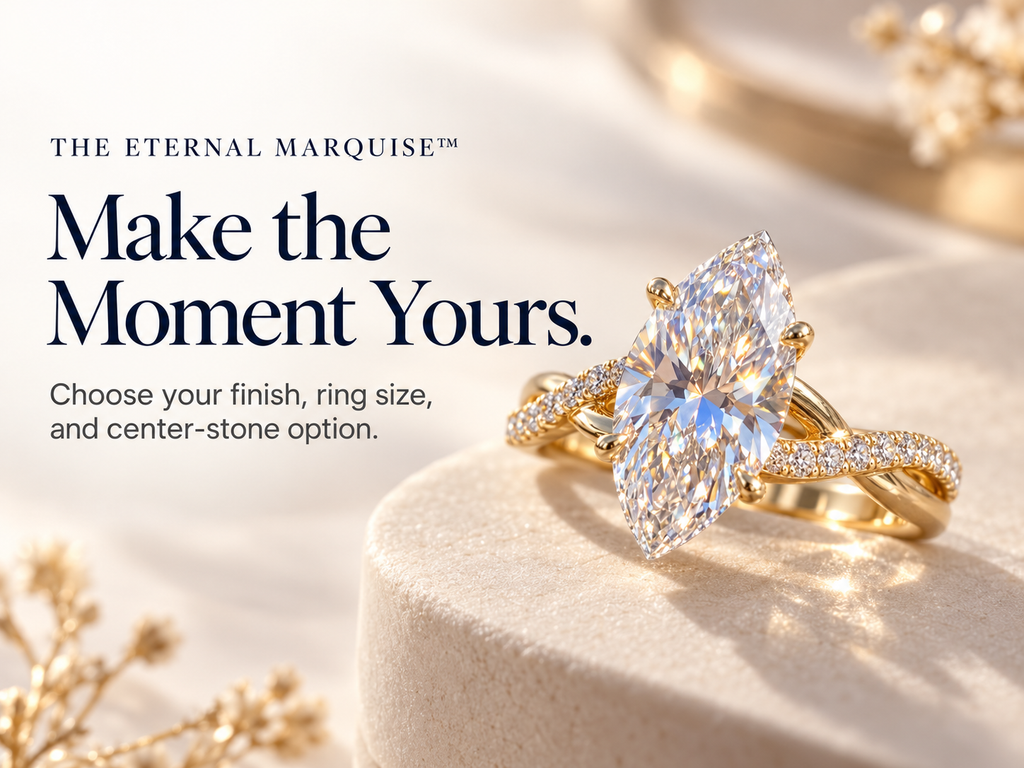 The Eternal Marquise™ Twist Diamond Ring – Elegant Lab-Grown Diamond Ring With Timeless Sparkle Last Day Sale-90% OFF🔥