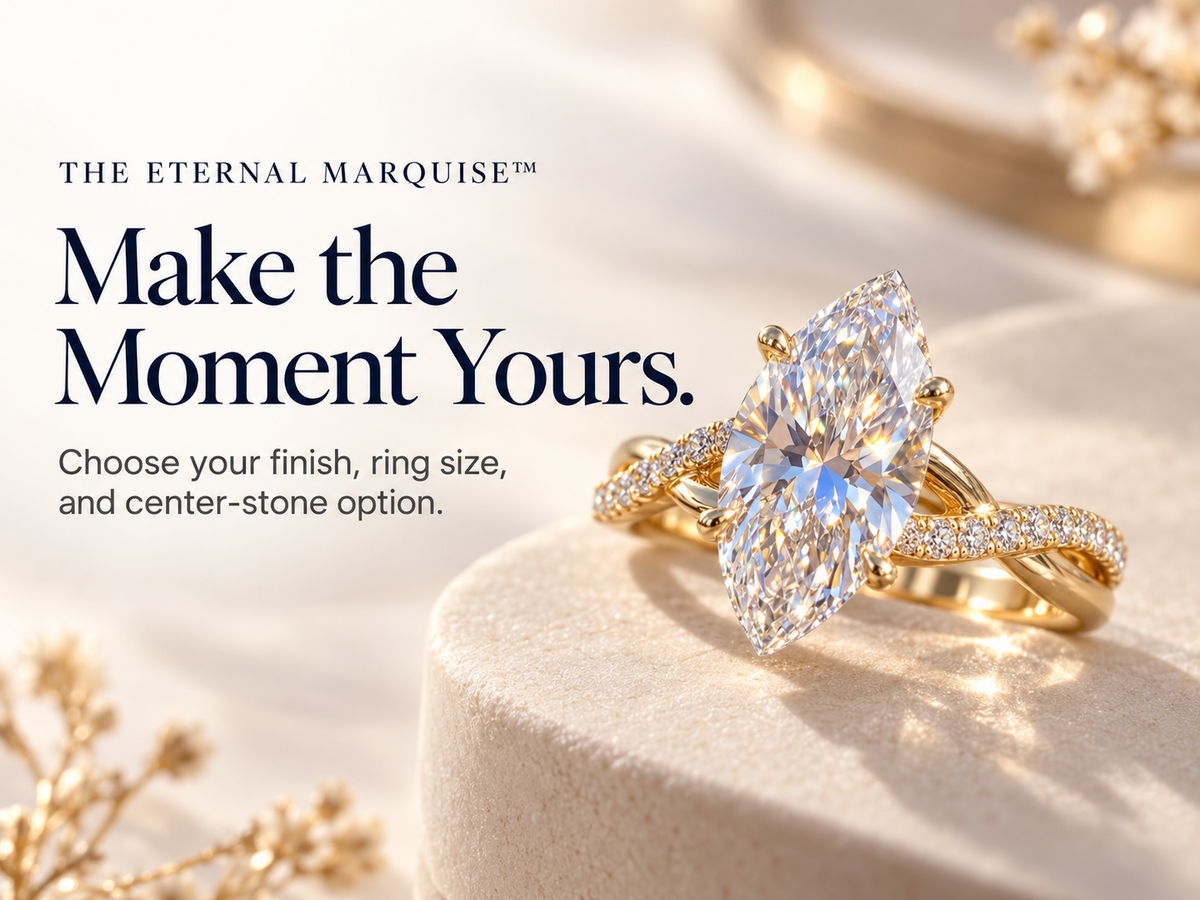 The Eternal Marquise™ Twist Diamond Ring – Elegant Lab-Grown Diamond Ring With Timeless Sparkle Last Day Sale-90% OFF🔥