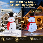✨Last Day 50% OFF✨Giant Inflatable Christmas Snowman Decoration – 8FT Light Up Outdoor Holiday Yard Decor For A Magical Christmas Display
