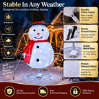 ✨Last Day 50% OFF✨Giant Inflatable Christmas Snowman Decoration – 8FT Light Up Outdoor Holiday Yard Decor For A Magical Christmas Display