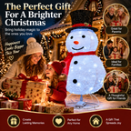 ✨Last Day 50% OFF✨Giant Inflatable Christmas Snowman Decoration – 8FT Light Up Outdoor Holiday Yard Decor For A Magical Christmas Display