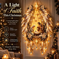 ✨Last Day 50% OFF✨✨👼 3D Heavenly Angel Wings Nativity Light✨ – Lighted Christmas Wall Decor