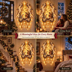 ✨Last Day 50% OFF✨✨👼 3D Heavenly Angel Wings Nativity Light✨ – Lighted Christmas Wall Decor