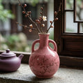 Vibrant Rose Pink Blossom Amphora Vase