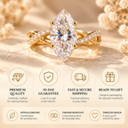The Eternal Marquise™ Twist Diamond Ring – Elegant Lab-Grown Diamond Ring With Timeless Sparkle Last Day Sale-90% OFF🔥