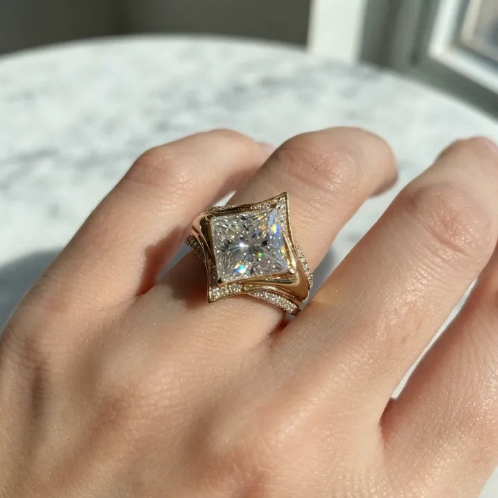 🔥 LAST DAY — 90% OFF 🔥 The Eternal Crown Princess Ring Set — The Ultimate Anniversary & Everyday Luxury Upgrade