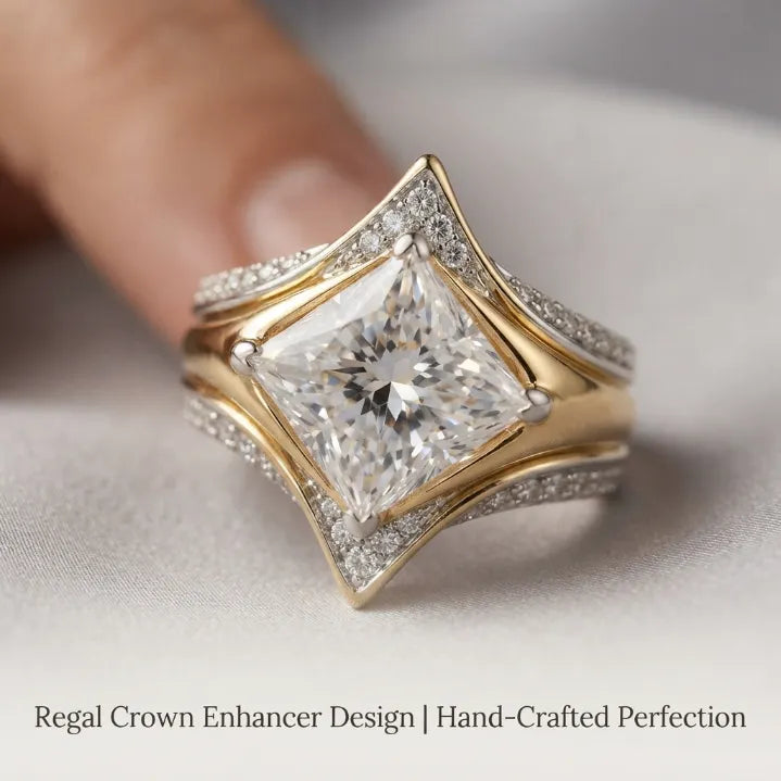 🔥 LAST DAY — 90% OFF 🔥 The Eternal Crown Princess Ring Set — The Ultimate Anniversary & Everyday Luxury Upgrade