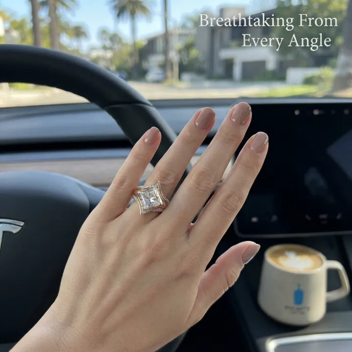 🔥 LAST DAY — 90% OFF 🔥 The Eternal Crown Princess Ring Set — The Ultimate Anniversary & Everyday Luxury Upgrade