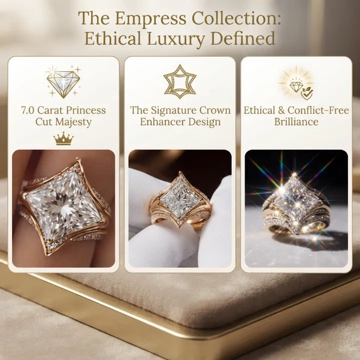 🔥 LAST DAY — 90% OFF 🔥 The Eternal Crown Princess Ring Set — The Ultimate Anniversary & Everyday Luxury Upgrade