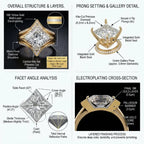🔥 LAST DAY — 90% OFF 🔥 The Eternal Crown Princess Ring Set — The Ultimate Anniversary & Everyday Luxury Upgrade