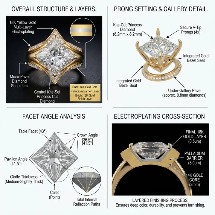 🔥 LAST DAY — 90% OFF 🔥 The Eternal Crown Princess Ring Set — The Ultimate Anniversary & Everyday Luxury Upgrade