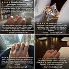 🔥 LAST DAY — 90% OFF 🔥 The Eternal Crown Princess Ring Set — The Ultimate Anniversary & Everyday Luxury Upgrade